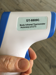 Електронний безконтактний інфрачервоний термометр IR Termomont Non contact DT-8809C (блакитний - білий ) фото від покупців 1
