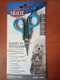 Ножиці із закругленими кінцями для кішок і собак Trixie для догляду за шерстю 9.5 см (4011905023601) фото від покупців 1