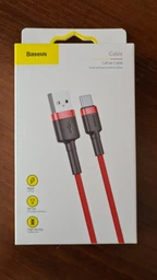 Кабель Baseus cafule Cable USB For Type-C 2A 3m Black+Red
