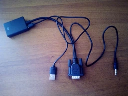 VGA на Hdmi кабель конвертер переходник преобразователь адаптер ВГА сигнала с аудио на Hdmi с внешним питанием VGA - HDMI VGA2HDMI ( VGA cable to HDMI ) фото от покупателей 6