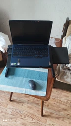 Столик трансформер для ноутбука Laptop Table T8 підставка портативна з вентилятором фото від покупців 1
