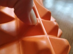 Масажний ролик EasyFit Grid Roller 33 см v.1.2 Чорний