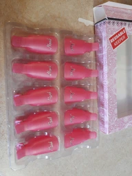 Клипсы для снятия гель-лака Lpnails 10 шт розовые фото от покупателей 1
