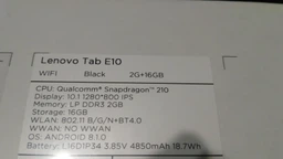 Планшет Lenovo Tab E10 2/16 WiFi Black (ZA470000UA) фото от покупателей 3