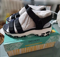 Жіночі сандалі Skechers D`Lites Fresh Catch Black/White 39,5 Чорний 31514-BLK