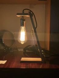 Декоративный прикроватный ретро LED светильник Loft Design Edison EcoWalnut Настольная лампа Эдисона