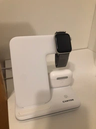 Беспроводное зарядное устройство Canyon WS-302 3 в 1 QI White (CNS-WCS302W)