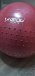 Фітбол масажний з насосом LiveUp Half Massage Ball (LS3569) фото від покупців 4