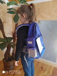 Рюкзак напівкаркасний шкільний Kite Education Smart 38 x 28 x 15 см 16-25 л Синій (K19-702M-3) фото від покупців 9