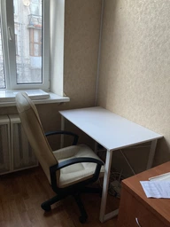 Компьютерный стол Ferrum-decor Дейв 75x100x60 белый ДСП Дуб Сан-Марино 16мм фото от покупателей 13