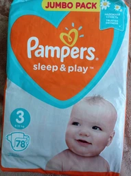 Підгузки Pampers Sleep & Play Розмір 3 (Midi) 6-10 кг 58 шт (4015400224211) фото від покупців 12