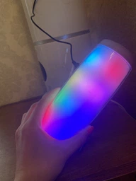 Бездротова Bluetooth колонка з RGB підсвічуванням T&G TG165C-LED зі світломузикою, USB, microSD, FM радіо, Мікрофон Blue фото від покупців 6