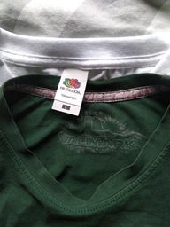 Набор футболок хлопковых длинных мужских Fruit of the loom Valueweight 06136AZ40 L 2 шт Темно-синий/Красный (5000000088484) фото от покупателей 9