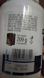 Витамины и минералы Bio Tech USA Calcium Zinc Magnesium 100 таблеток (228601) фото от покупателей 5