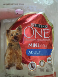 Сухий корм для собак малих порід Purina One Mini 1,5 кг (яловичина та рис) фото от покупателей 8