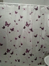 Шторка - занавеска для ванной Мій Дім Butterflies 180x180 см NJ10252 фото от покупателей 3