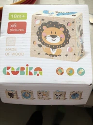 Деревянная игрушка Cubika Кубики Зверюшки (15429) фото от покупателей 2