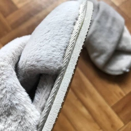 Женские домашние тапочки утепленные меховые с открытым носком Twins HS-Lux Шерстяные перекрестные 36/37 Розовые (4820182024757) фото от покупателей 1