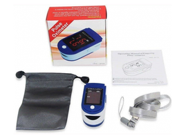 Пульсоксиметр оксиметр на палец пульсометр Pulse Oximeter Jziki JZK-302 Синий с Батарейками