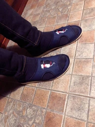 Домашні тапочки Sweet Slippers 39р джинс Котики відкриті