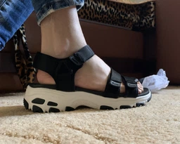 Жіночі сандалі Skechers D`Lites Fresh Catch Black/White 39,5 Чорний 31514-BLK