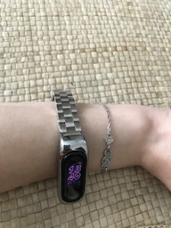 Ремінець MiJobs Plus CS металевий для Xiaomi Mi Band 5/6/4/3 Black (mrk0004) фото від покупців 1