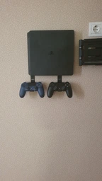 Крепление на стену ViMount PlayStation 4 PS4 SLIM + 2шт держателей для геймпадов Dualshock 4 черный фото от покупателей 7