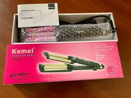 Тройная плойка Kemei тройные волны плойка керамическая 2 режима KM 2022 Gold/Золотая фото от покупателей 18