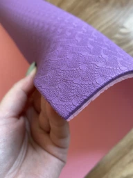 Йога-мат с чехлом Newt TPE GR 183 х 61 х 0.5 см Фиолетово-розовый (NE-4-15-2-VP) фото от покупателей 11