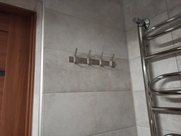 Тримач з гачками для рушників GLOBUS LUX SQ 9435-4 сатин нержавіюча сталь 4 крючки 000019477 фото від покупців 3