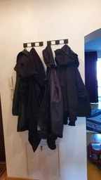 Крючки Настенные 25см х 5см Glozis Kanto Black H-083 фото от покупателей 3