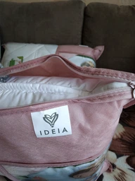 Подушка для сна IDEIA Bamboo 50х70 Антиаллергенное бамбуковое волокно два чехла со стежкой и молнией Белая (4820182658174) фото от покупателей 8