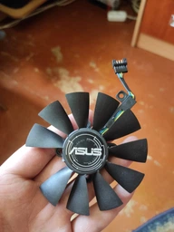 Вентилятор кулер для видеокарты ASUS GTX 1050 Ti RX 470 570 Strix RX 580 Dual (orgnl) 95 мм Everflow T129215SM (FDC10M12S9-C PLD10010S12H) (№134.1) фото от покупателей 3