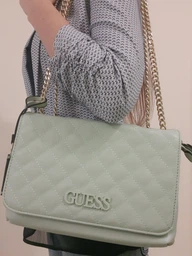 Сумка женская Guess Elliana Flap Over 73 Ментоловая (H2000029559938) фото от покупателей 5