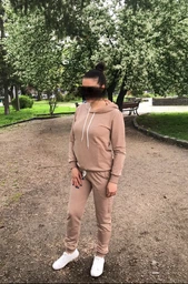 Костюм Solo спортивний з капюшоном S Кавовий Wm1177
