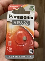 Батарейка Panasonic срібно-цинкова SR626 (377, V377, D377) блістер, 1 шт (SR-626EL/1B) фото від покупців 6