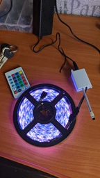 LED лента светодиодная RGB 5050 (300LED) с блоком питания и пультом комплект 5 метров защита IP68
