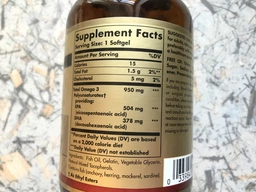 Рыбий жир, Омега-3 тройной силы Solgar Omega-3 (EPA & DHA) 950 мг, 50 капсул (98765832595) фото от покупателей 1
