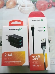 Зарядное устройство Grand-X CH-15B 5V 2.1A 2USB с защитой от перегрузки и перегрева Black фото от покупателей 13