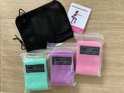 Резинки для фитнеса и спорта тканевые Hip Resistance Band комплект из 3 шт фото от покупателей 6