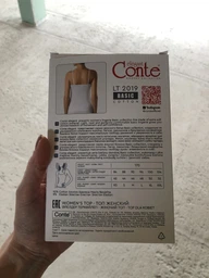 Майка нательная женская больших размеров хлопковая Conte Elegant CE Basic Collection Lt 2019 (Коробочка) 20С-1059ТСП 2XL (170-104) White (4810226535394) фото от покупателей 1