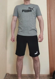 Шорти бавовняні чоловічі Puma Ess Shorts 58670903 S Medium Gray Heather (4063697313262) фото від покупців 1
