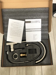 Cмеситель для кухни с краном для фильтрованной воды GLOBUS LUX GLLR-0333-6-MARONE коричневый латунь 000019234 фото от покупателей 8