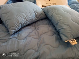 Набор антиаллергенный MirSon EcoSilk Супер Теплый №1662 Eco Light Blue (одеяло + подушки 50х70 среднии) (2200002654975) фото от покупателей 4
