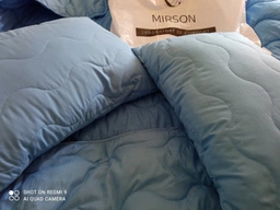 Набор антиаллергенный MirSon EcoSilk Супер Теплый №1662 Eco Light Blue (одеяло + подушки 50х70 среднии) (2200002654975) фото от покупателей 3
