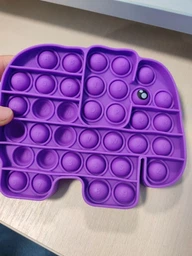 Антистрес м'яка іграшка Push Pop it Bubble Поп іт Fidget нескінченна пупирка тактильна Розвиваюча VelaSport Тренд 2021 Різнокольоровий слон фото від покупців 3
