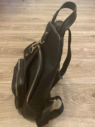 Рюкзак женский из натуральной кожи 7 л Laras K10162 Синий (ROZ6400034391) фото от покупателей 7