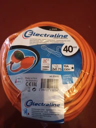 Удлинитель садовый Electraline 1 розетка кабель 2х0,75мм2 10м оранжевый (1600)