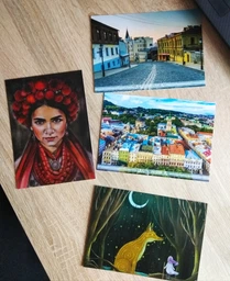 Почтовая открытка Cardsforsoul Андреевский спуск. Киев 10,5 Х 14,8 см