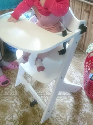 Стільчик для годування 3в1 Kinderkraft 79,5 x 49,5 x 49 cm Enock White фото від покупців 11